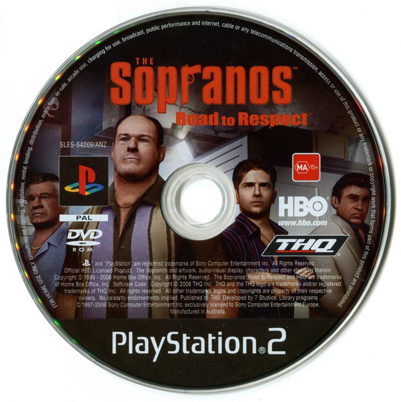 Media for The Sopranos: Road to Respect (PlayStation 2)