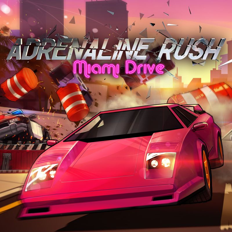 Front Cover for Adrenaline Rush: Miami Drive (Nintendo Switch) (download release)