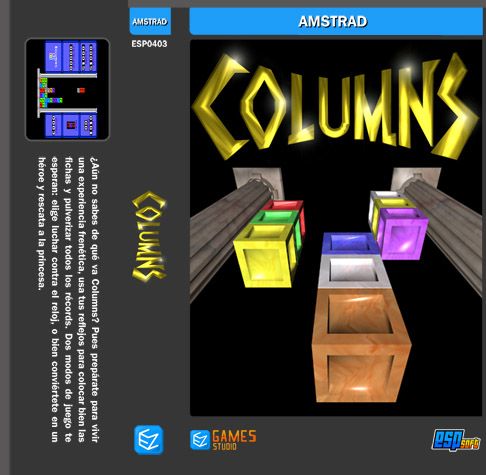 Full Cover for Columns (Amstrad CPC) (cassette version)