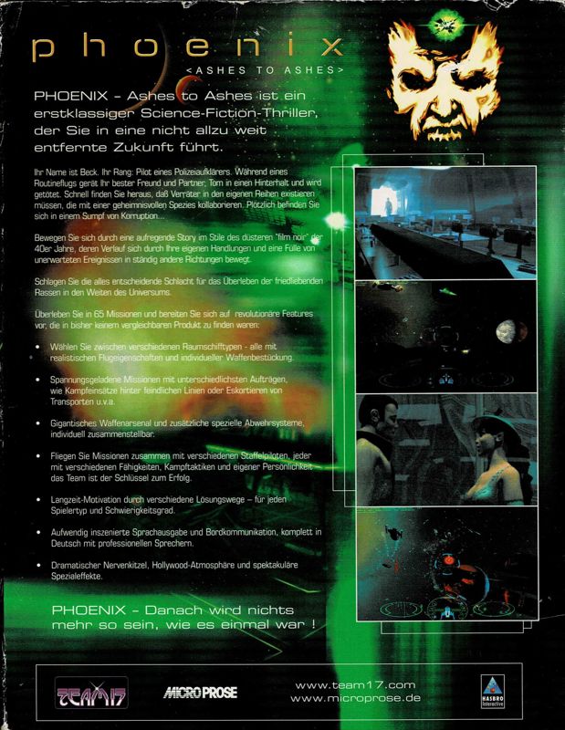 Back Cover for Phoenix (Windows)