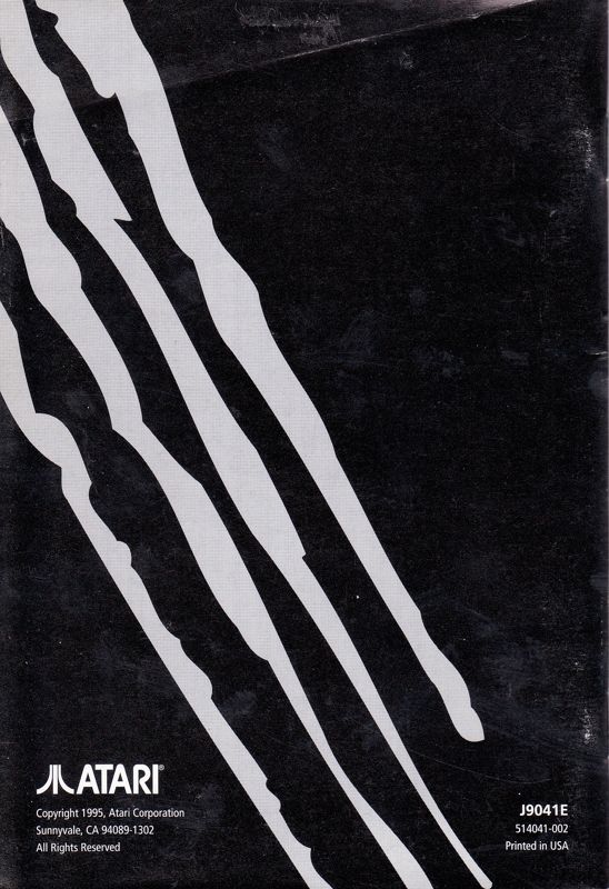 Manual for Defender 2000 (Jaguar): Back