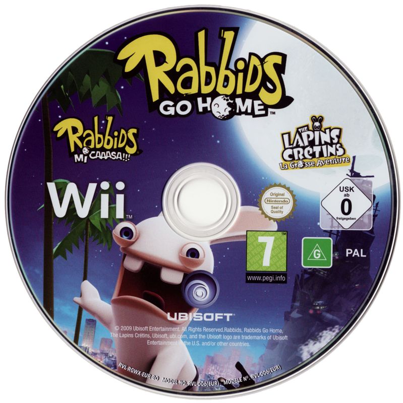 Rabbids Go Home: A Comedy Adventure cover or packaging material - MobyGames