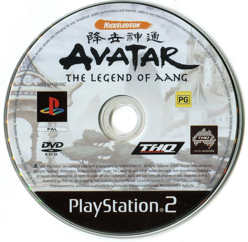 Media for Avatar: The Last Airbender (PlayStation 2)