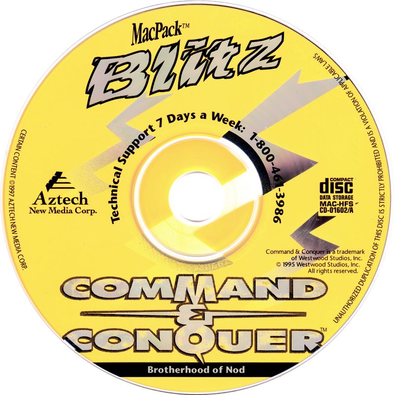 Media for MacPack Blitz (Macintosh): MacPack Blitz CD - Command & Conquer: Brotherhood of Nod (NOD)