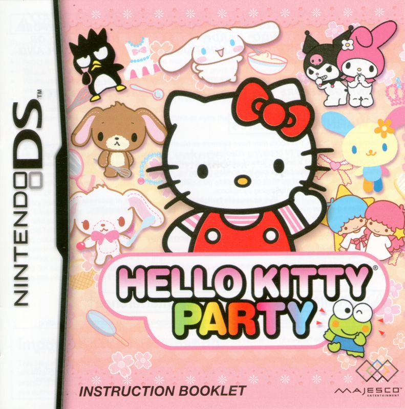 Manual for Hello Kitty: Party (Nintendo DS): Front