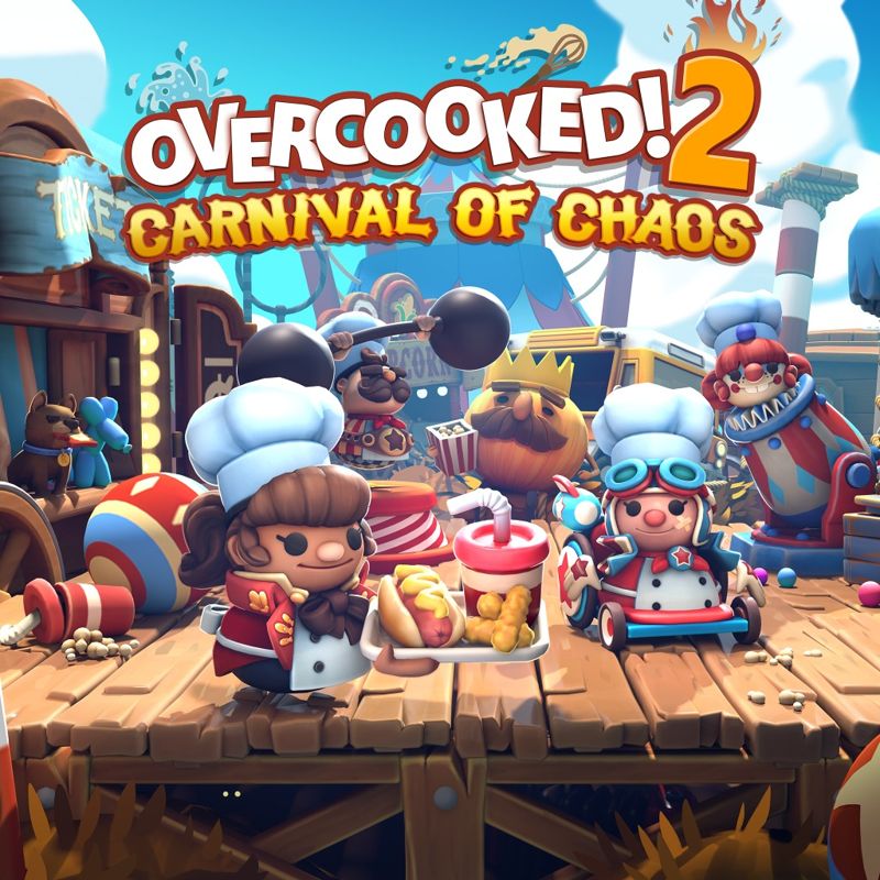 Front Cover for Overcooked! 2: Carnival of Chaos (PlayStation 4) (download release)
