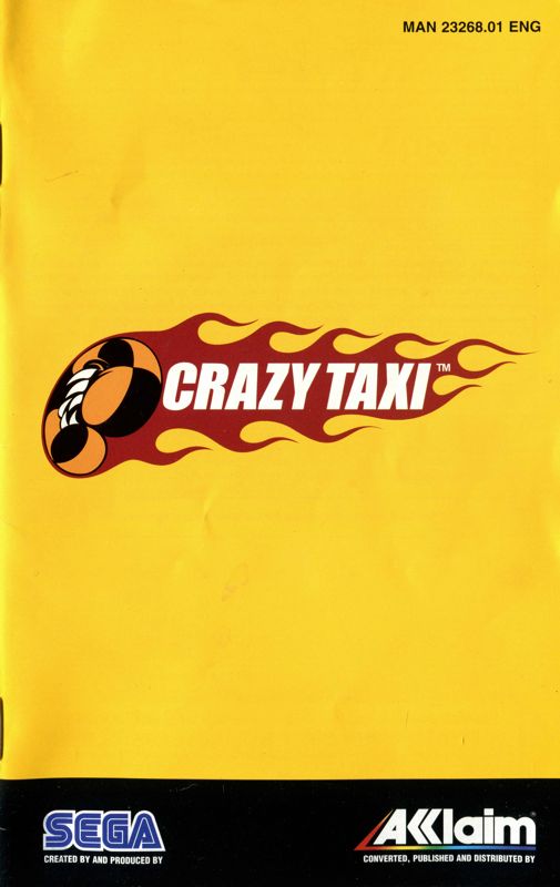 Manual for Crazy Taxi (PlayStation 2): Front