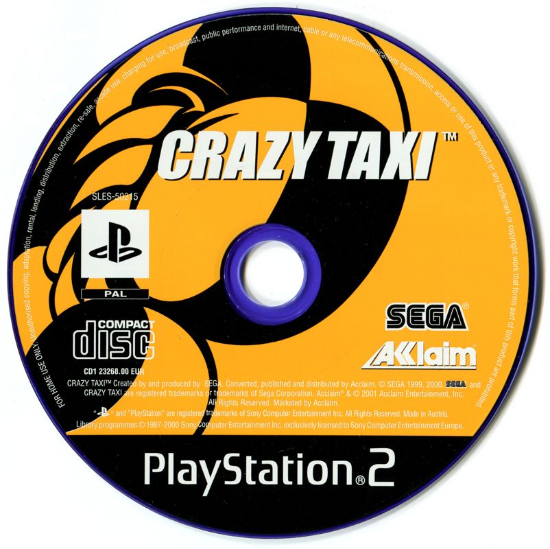 Media for Crazy Taxi (PlayStation 2)