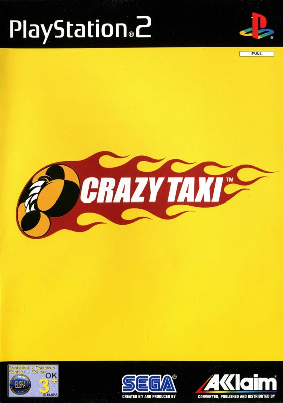 Front Cover for Crazy Taxi (PlayStation 2)