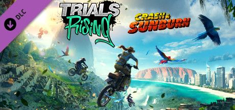 Front Cover for Trials Rising: Crash & Sunburn (Windows) (Steam release)