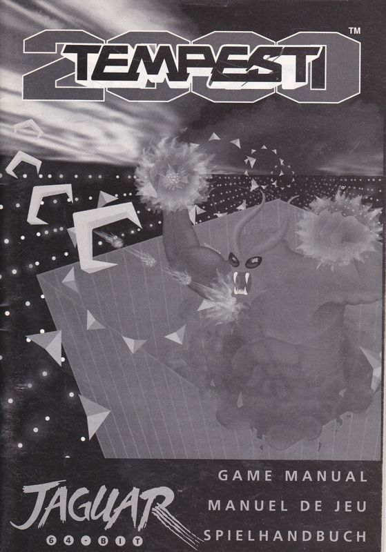 Manual for Tempest 2000 (Jaguar): Front