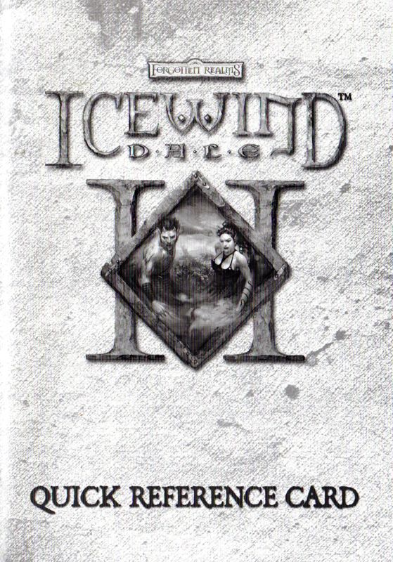 Reference Card for Icewind Dale II (Collector's Edition) (Windows)