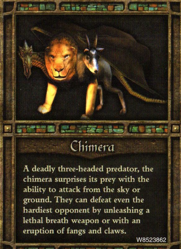 Extras for Icewind Dale II (Collector's Edition) (Windows): Character Card - Chimera