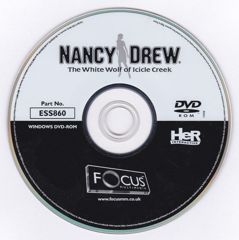 Media for Nancy Drew: The White Wolf of Icicle Creek (Windows) (Focus Multimedia release)