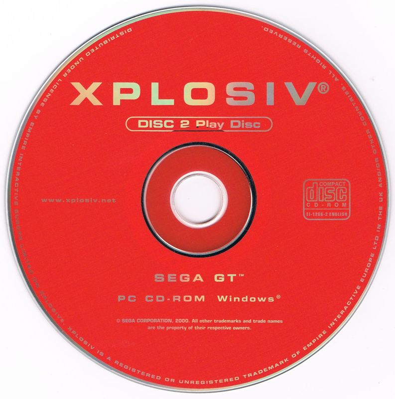 Media for Sega GT (Windows) (Xplosiv release): Disc 2/2
