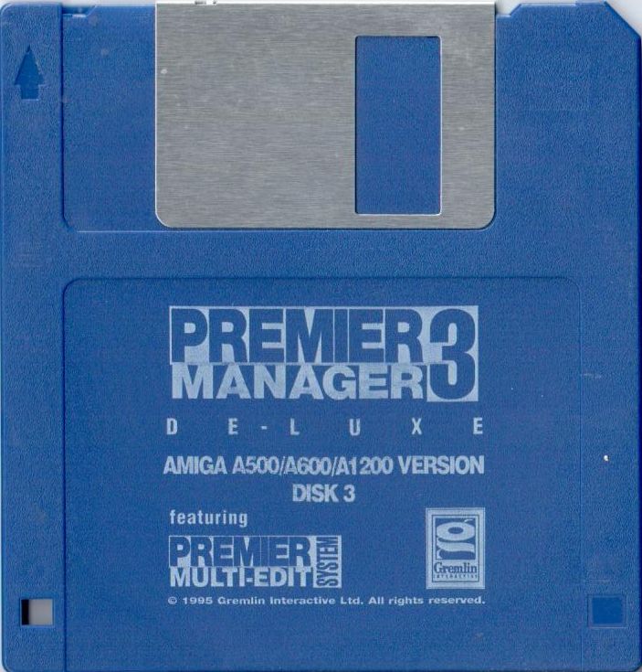 Media for Premier Manager 3 De-Luxe (Amiga): Disk 3