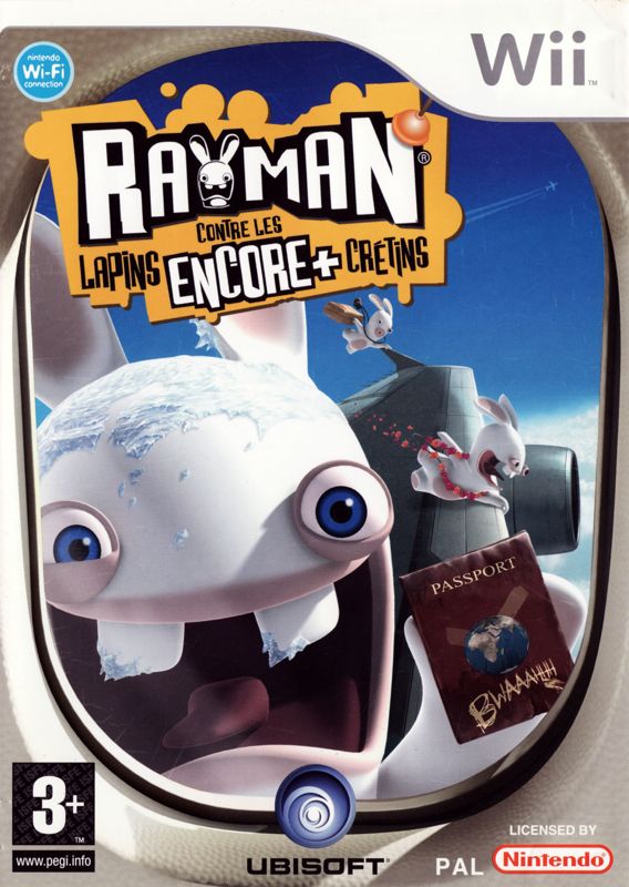 Rayman Raving Rabbids Back Cover Rayman: Raving Rabbids 2 cover or packaging material - MobyGames