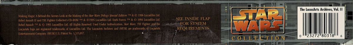 Spine/Sides for The LucasArts Archives: Vol. II - Star Wars Collection (DOS and Windows): Bottom