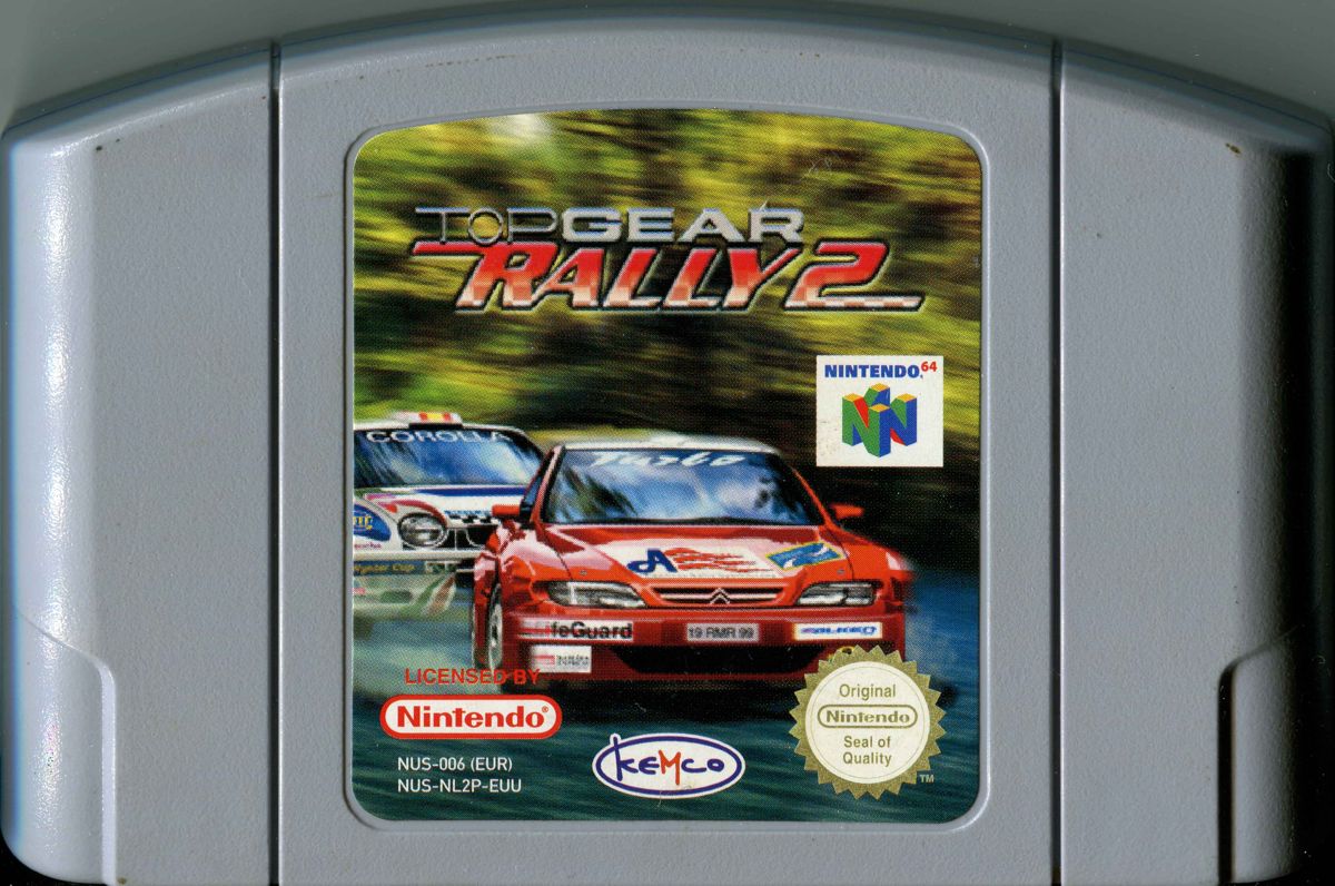 Media for Top Gear Rally 2 (Nintendo 64) (The rating sticker in the right side is exclusive to Australia.)