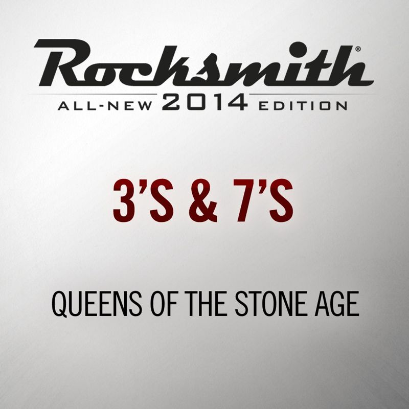 Front Cover for Rocksmith: All-new 2014 Edition - Queens Of The Stone Age: 3s & 7s (PlayStation 3 and PlayStation 4) (download release)
