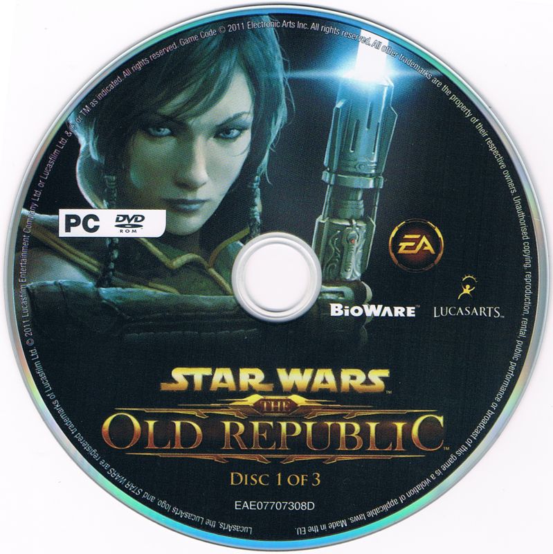 Media for Star Wars: The Old Republic (Windows): Disc 1