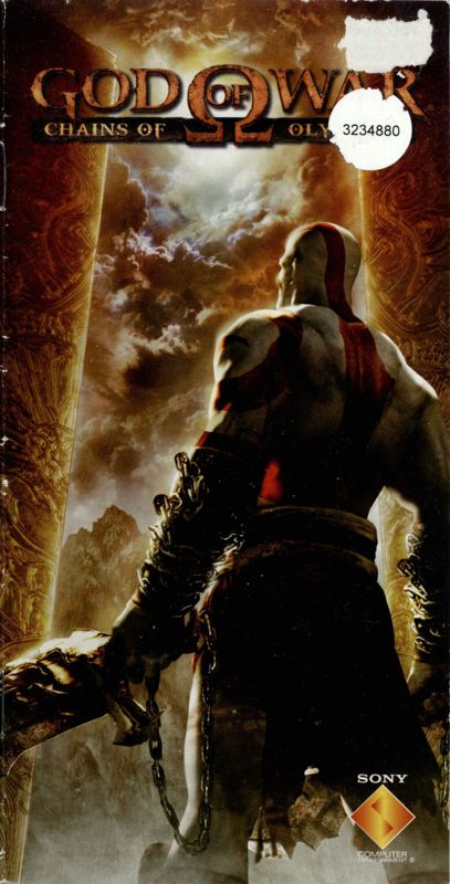 Manual for God of War: Chains of Olympus (PSP): Front