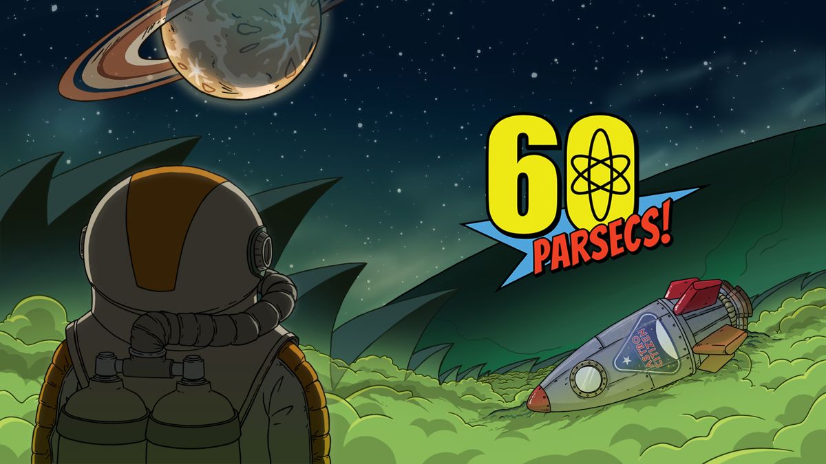 Front Cover for 60 Parsecs! (Nintendo Switch) (download release): 2nd version