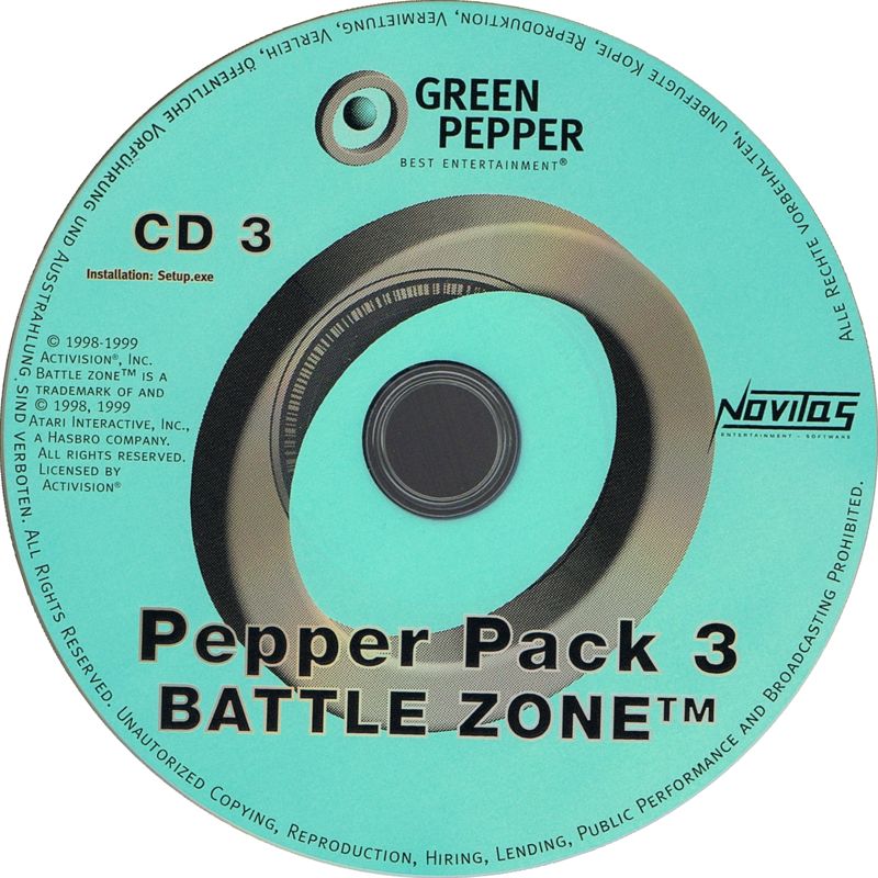 Media for Pepper Pack 3 (DOS and Windows): Battle Zone