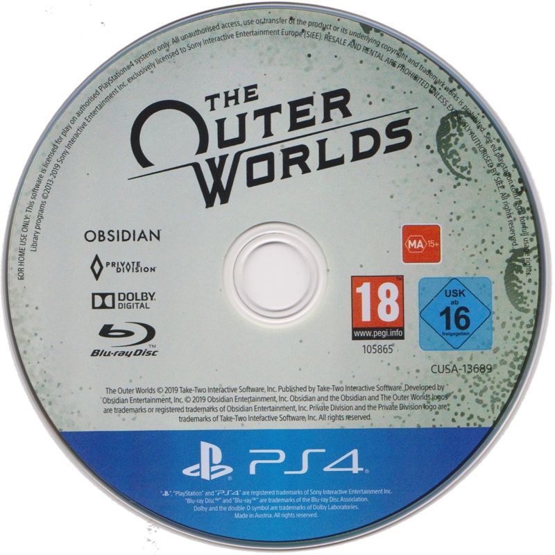 Media for The Outer Worlds (PlayStation 4)