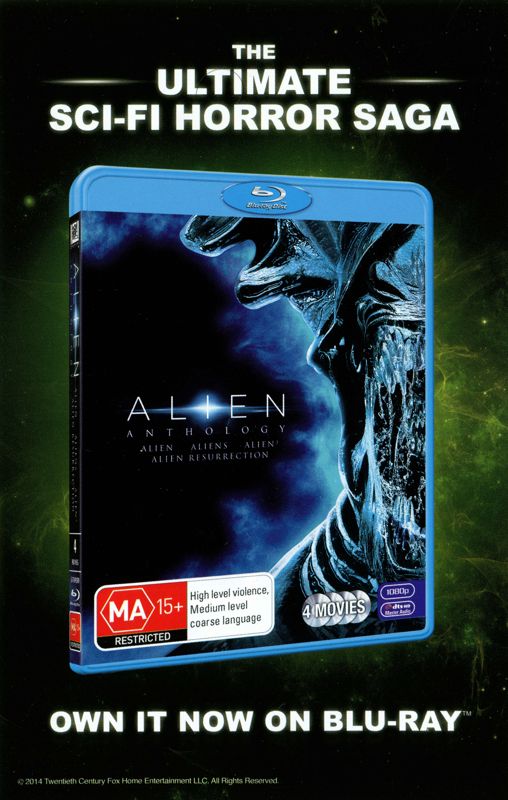 Advertisement for Alien: Isolation - Nostromo Edition (Xbox 360): Back