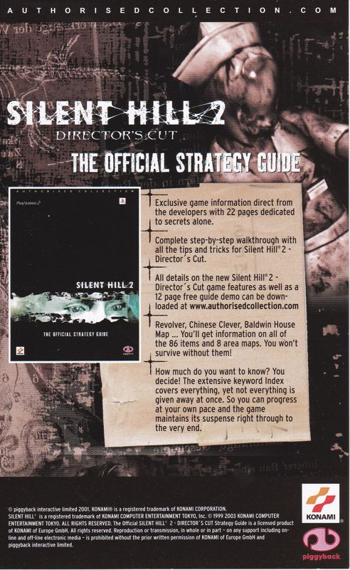 Advertisement for Silent Hill 2: Restless Dreams (Windows): Strategy Guide Advertisement - Side 2