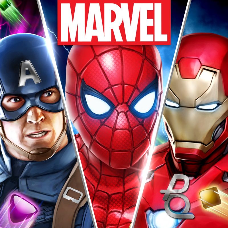 Front Cover for Marvel Puzzle Quest (iPad and iPhone): R187 release