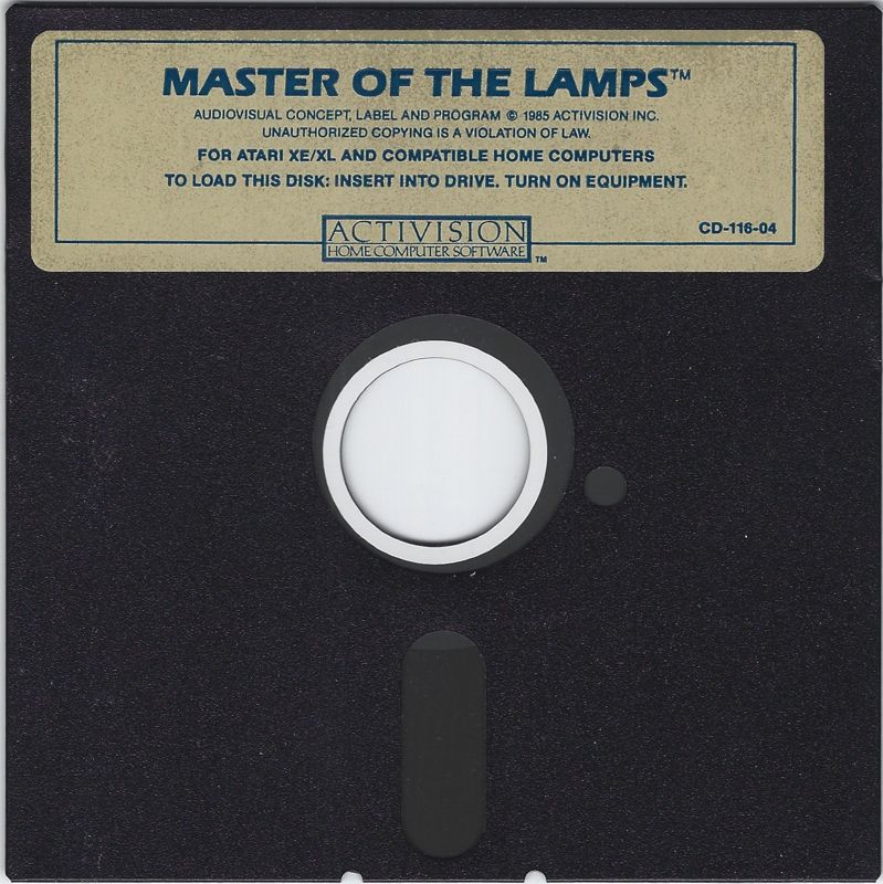 Media for Master of the Lamps (Atari 8-bit)