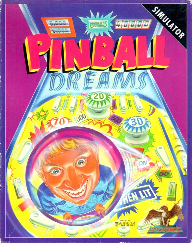 Front Cover for Pinball Dreams (Amiga) ("Amiga Zool Pack" Edition)