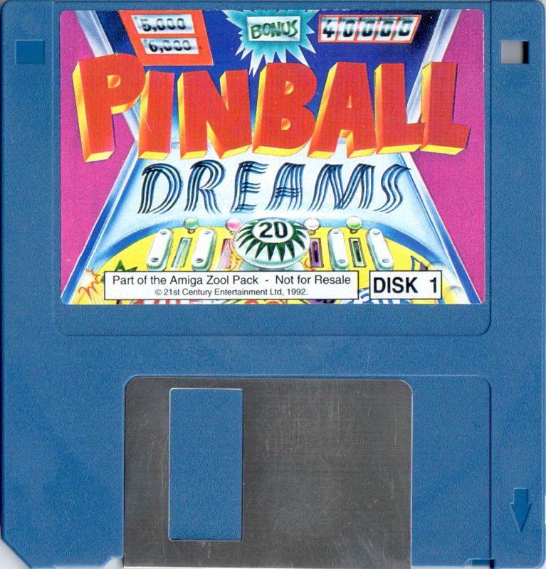 Media for Pinball Dreams (Amiga) ("Amiga Zool Pack" Edition): Disk 1