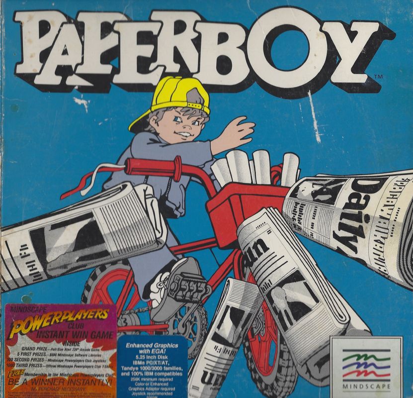 Front Cover for Paperboy (DOS)