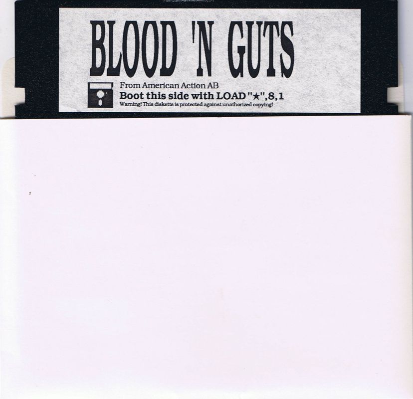 Media for Blood 'n Guts (Commodore 64)