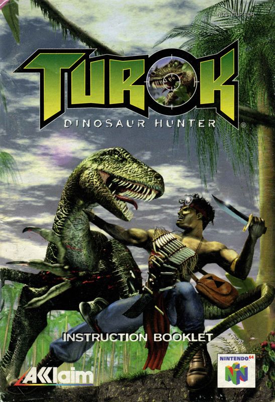 Manual for Turok: Dinosaur Hunter (Nintendo 64): Front