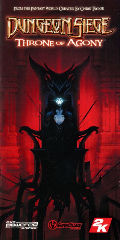 Manual for Dungeon Siege: Throne of Agony (PSP): Front