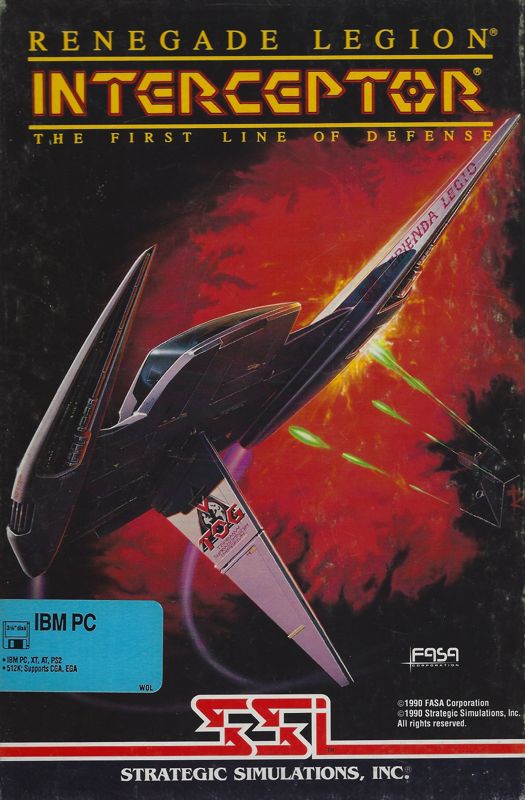 Front Cover for Renegade Legion: Interceptor (DOS) (3.5" floppy release)