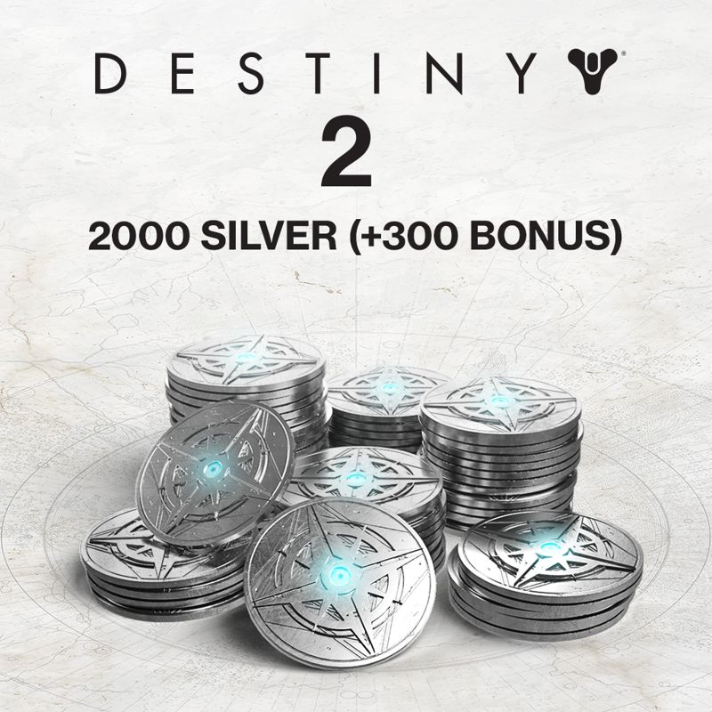 Front Cover for Destiny 2: 2000 Silver (+300 Bonus) (PlayStation 4) (download release)