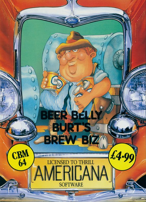 Front Cover for Beer Belly Burt's Brew Biz (Commodore 64)