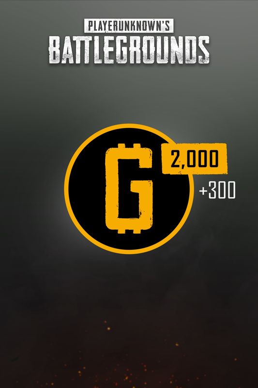 Front Cover for PlayerUnknown's Battlegrounds: 2,000 (+ 300 Bonus) G-Coin (Xbox One) (download release)