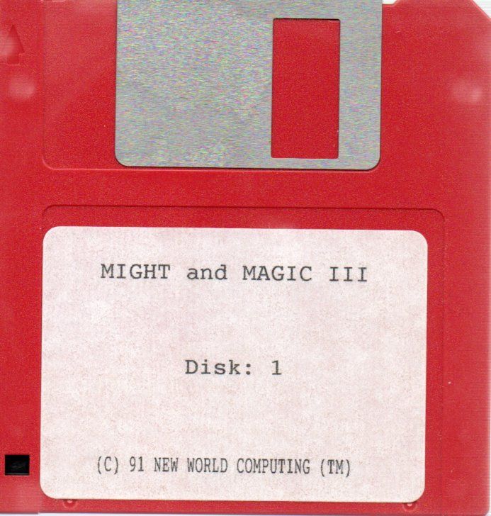 Media for Might and Magic III: Isles of Terra (DOS) (3.5" floppy disk release): Disk 1