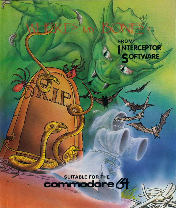Front Cover for Wheres My Bones? (Commodore 64)