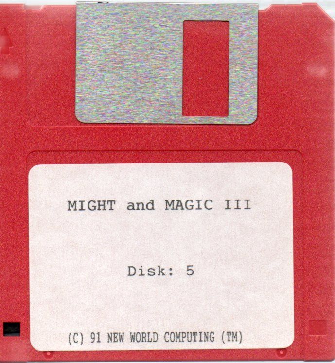 Media for Might and Magic III: Isles of Terra (DOS) (3.5" floppy disk release): Disk 5