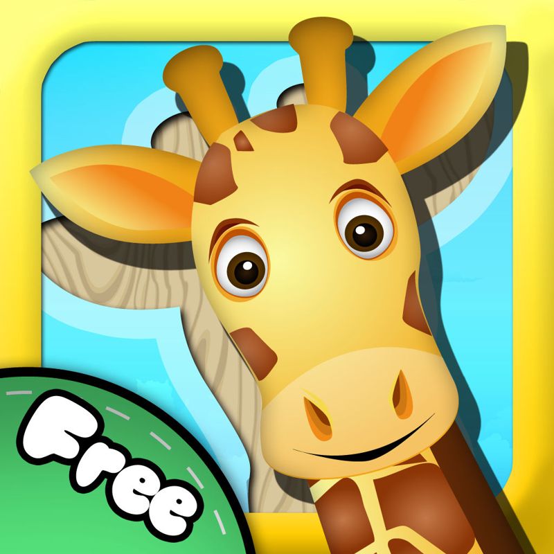 Front Cover for Animal Puzzle: Drag 'n' Drop (iPad and iPhone): Free version