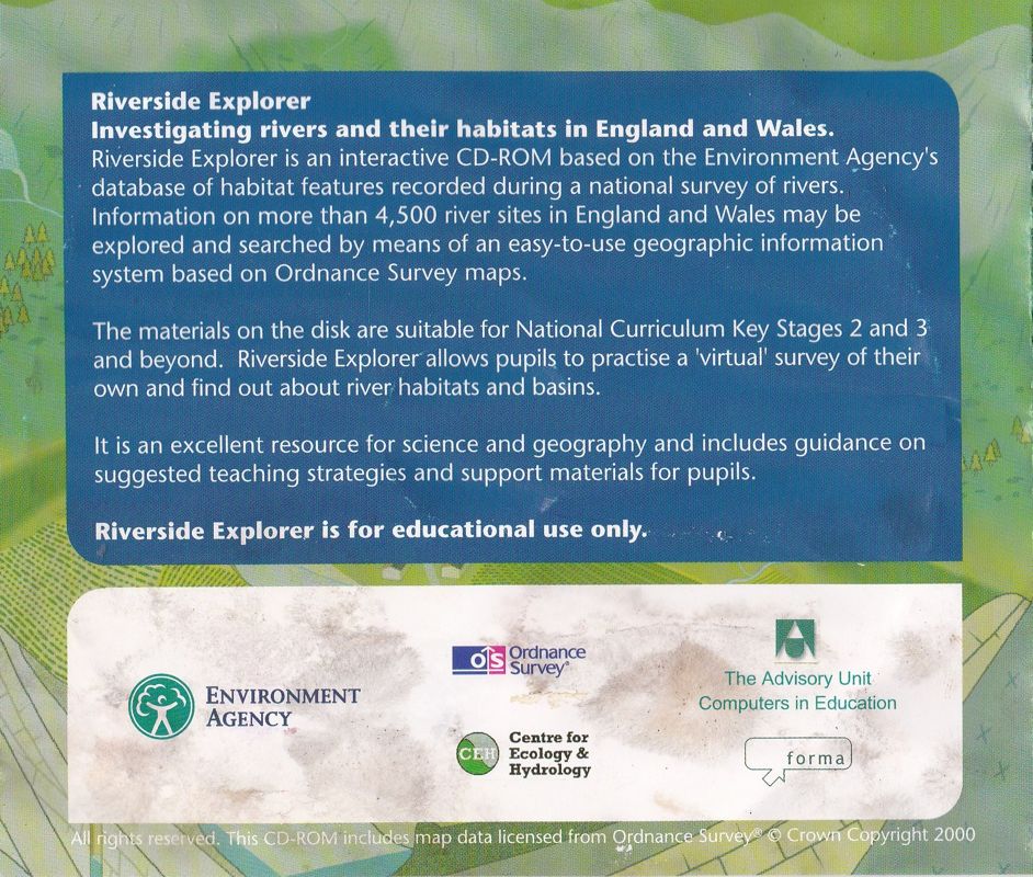 Back Cover for Riverside Explorer: version 1.0 (Windows)