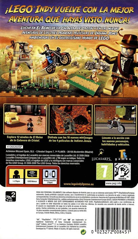 Lego indiana jones online 2 psp