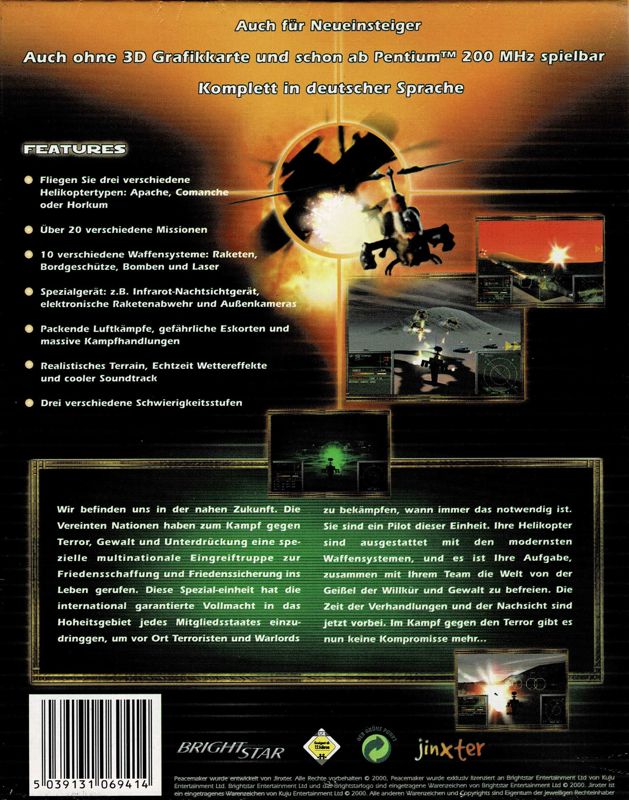 Back Cover for Peacemaker: Protect, Search & Destroy (Windows)